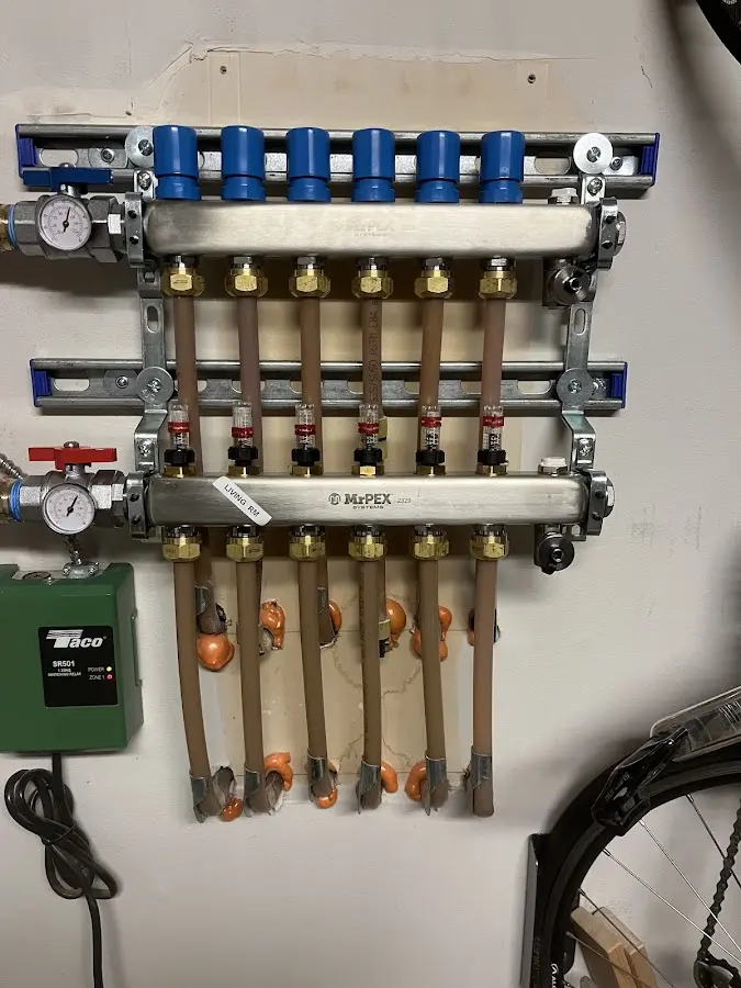 Plumber performing Gas Leak Detection at a residential property in Buena Vista